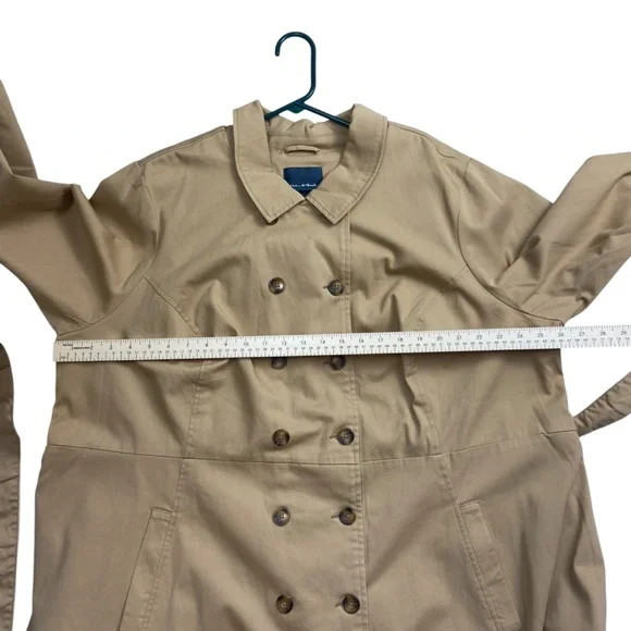 NWT Modcloth Trench Coat Tan 4X Plus Size - Picture 11 of 15